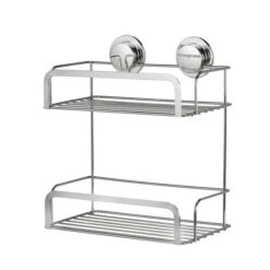 Croydex Stick-n-Lock 2 Tier Cosmetic Basket -Elements Bathroom Deals Store 30908861 alt02