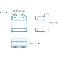 Croydex Stick-n-Lock 2 Tier Cosmetic Basket -Elements Bathroom Deals Store 30908862 alt06