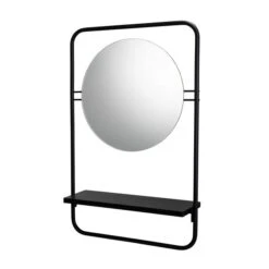 Croydex Furzton Round Wall Mirror With Shelf -Elements Bathroom Deals Store 30908868 alt02
