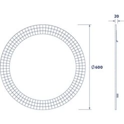 Croydex Meadley Round Wall Mirror -Elements Bathroom Deals Store 30908873 alt03