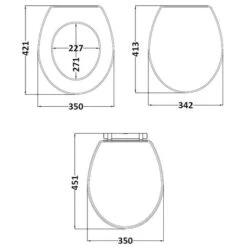 Classique Soft Close Wooden Toilet Seat 11 Classique Soft Close Wooden Toilet Seat -Elements Bathroom Deals Store 30910161 alt09
