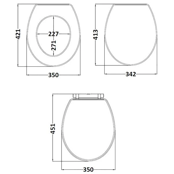 Classique Soft Close Wooden Toilet Seat 2 Classique Soft Close Wooden Toilet Seat - Image 2