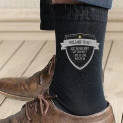 Personalised Classic Shield Men's Socks -Elements Bathroom Deals Store 30913906 alt02
