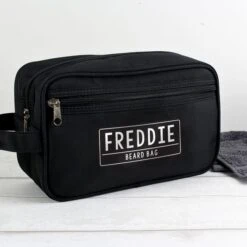 Personalised Free Text Black Toiletry Bag -Elements Bathroom Deals Store 30913913 alt02
