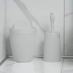 Addis Hessian Swing Lid Bathroom Bin -Elements Bathroom Deals Store 30919626 alt02