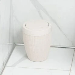 Addis Hessian Swing Lid Bathroom Bin -Elements Bathroom Deals Store 30919636 alt02
