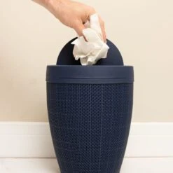 Addis Hessian Swing Lid Bathroom Bin -Elements Bathroom Deals Store 30919665 alt02