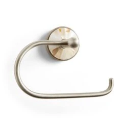 Mother Of Pearl Brushed Chrome Toilet Roll Holder -Elements Bathroom Deals Store 30925751 alt02