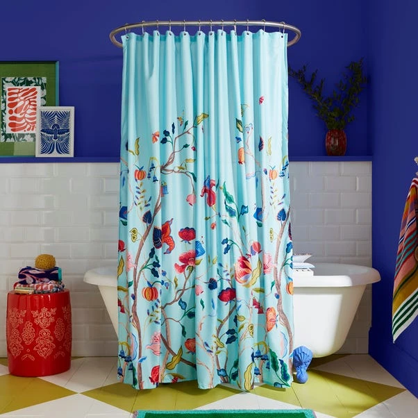 Sophie Robinson Whimsical Garden Shower Curtain 1 Sophie Robinson Whimsical Garden Shower Curtain