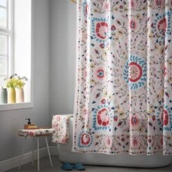 Hani Floral Shower Curtain -Elements Bathroom Deals Store 30932114 alt03