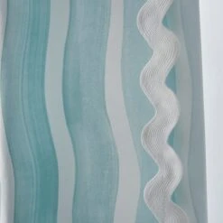 Coastal Breeze Wave Edge Stripe Shower Curtain -Elements Bathroom Deals Store 30932198 alt02