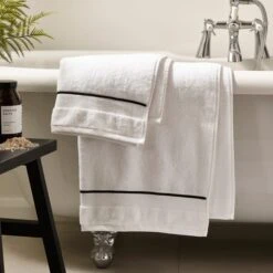 Baratta Stitch Cotton Towel -Elements Bathroom Deals Store 30932219