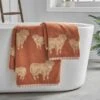 Highland Cow Cotton Towel