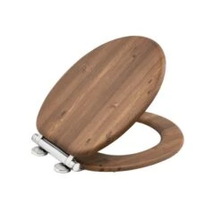 Teak Effect Toilet Seat -Elements Bathroom Deals Store 30937675 alt03