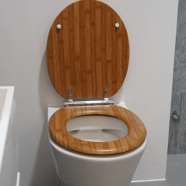 Bamboo Effect Toilet Seat 1 Bamboo Effect Toilet Seat