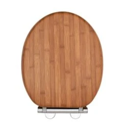 Bamboo Effect Toilet Seat 9 Bamboo Effect Toilet Seat -Elements Bathroom Deals Store 30937684 alt04