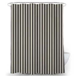 Textured Stripe Shower Curtain