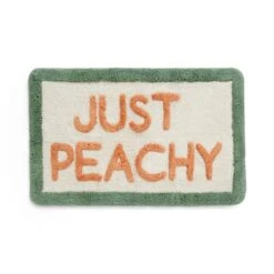Just Peachy Slogan Bath Mat -Elements Bathroom Deals Store 30939015 alt02