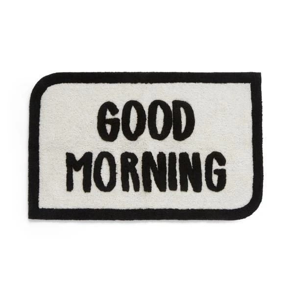 Good Morning Slogan Bath Mat 3 Good Morning Slogan Bath Mat - Image 3