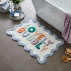 Lovely Bubbly Cotton Bath Mat
