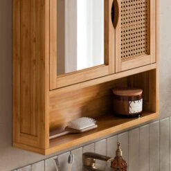 Avani Wall Cabinet, Bamboo -Elements Bathroom Deals Store 30964272 alt02