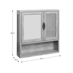 Avani Wall Cabinet, Bamboo -Elements Bathroom Deals Store 30964272 alt09