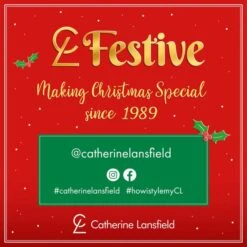 Catherine Lansfield Christmas Trees Shower Curtain -Elements Bathroom Deals Store 30965416 alt03