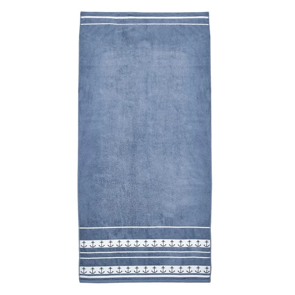 Catherine Lansfield Anchors XL Beach Towel 4 Catherine Lansfield Anchors XL Beach Towel - Image 4